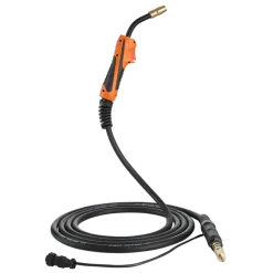 VEVOR 150A MIG Welding Gun with 15FT Cable, Replacement for Miller M-15/M-150 (249041) - with 5PCS Mig Welding Contact Tips
