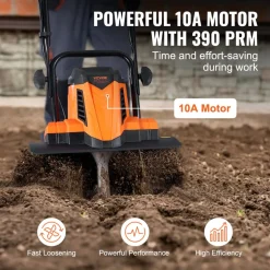 VEVOR 10 Amp Electric Tiller, 14