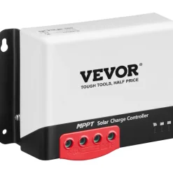 VEVOR 50A MPPT Solar Charge Controller, 12V / 24V Auto DC Input, Solar Panel Regulator Charger with Bluetooth Module, 98% Charging Efficiency for Sealed(AGM), Gel, Flooded and Lithium Battery Charging