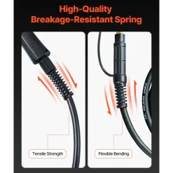 VEVOR 200Amp Spool Gun with 20FT Cable, Compatible with Hobart lronMan 240 Mig Welders, Suitable for 0.030" and 0.035" Flux Core/Solid/Aluminum Welding Wires