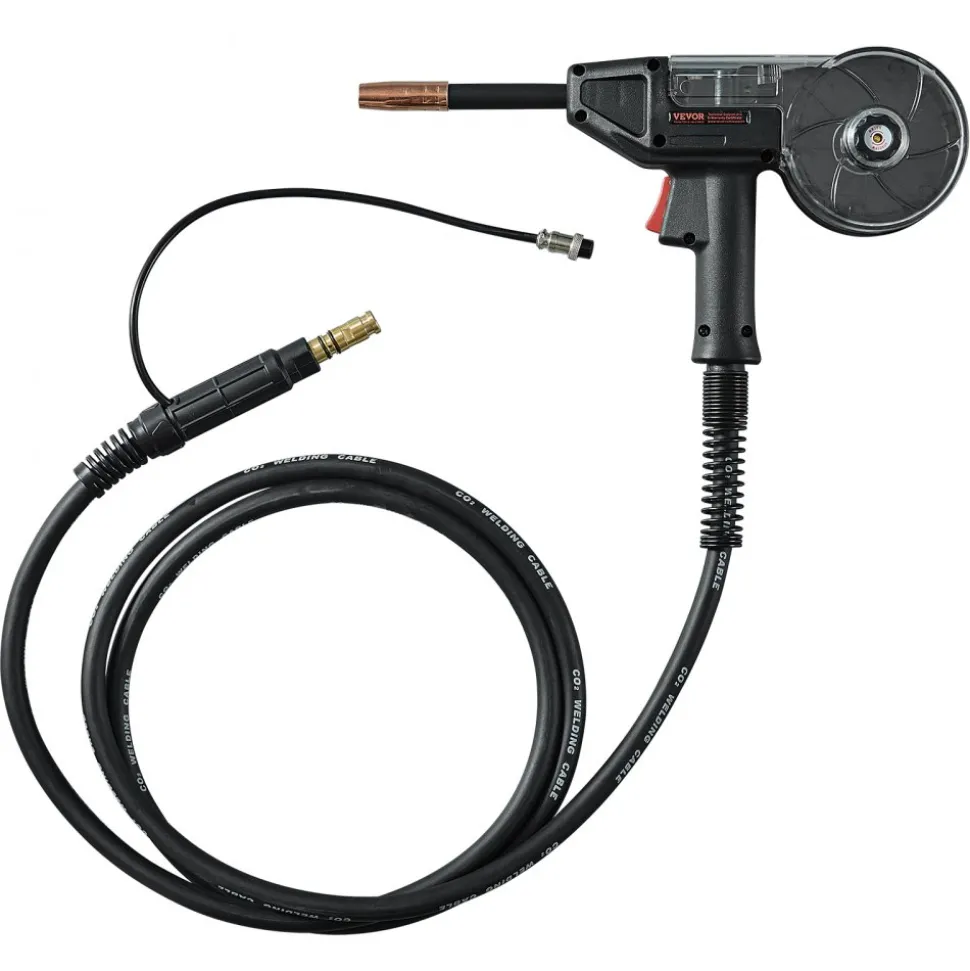 VEVOR 200Amp Spool Gun with 10FT Cable, Compatible with W Weldpro MlG200GDsv200 and MIG155GD Welders, Suitable for 0.030" and 0.035" Flux Core/Solid/Aluminum Welding Wires