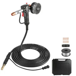 VEVOR 150Amp Spool Gun with 20FT Cable, Replacement for Miller Spoolmate 150 - with 11PCS Mig Welding Contact Tips, ER4043 0.035