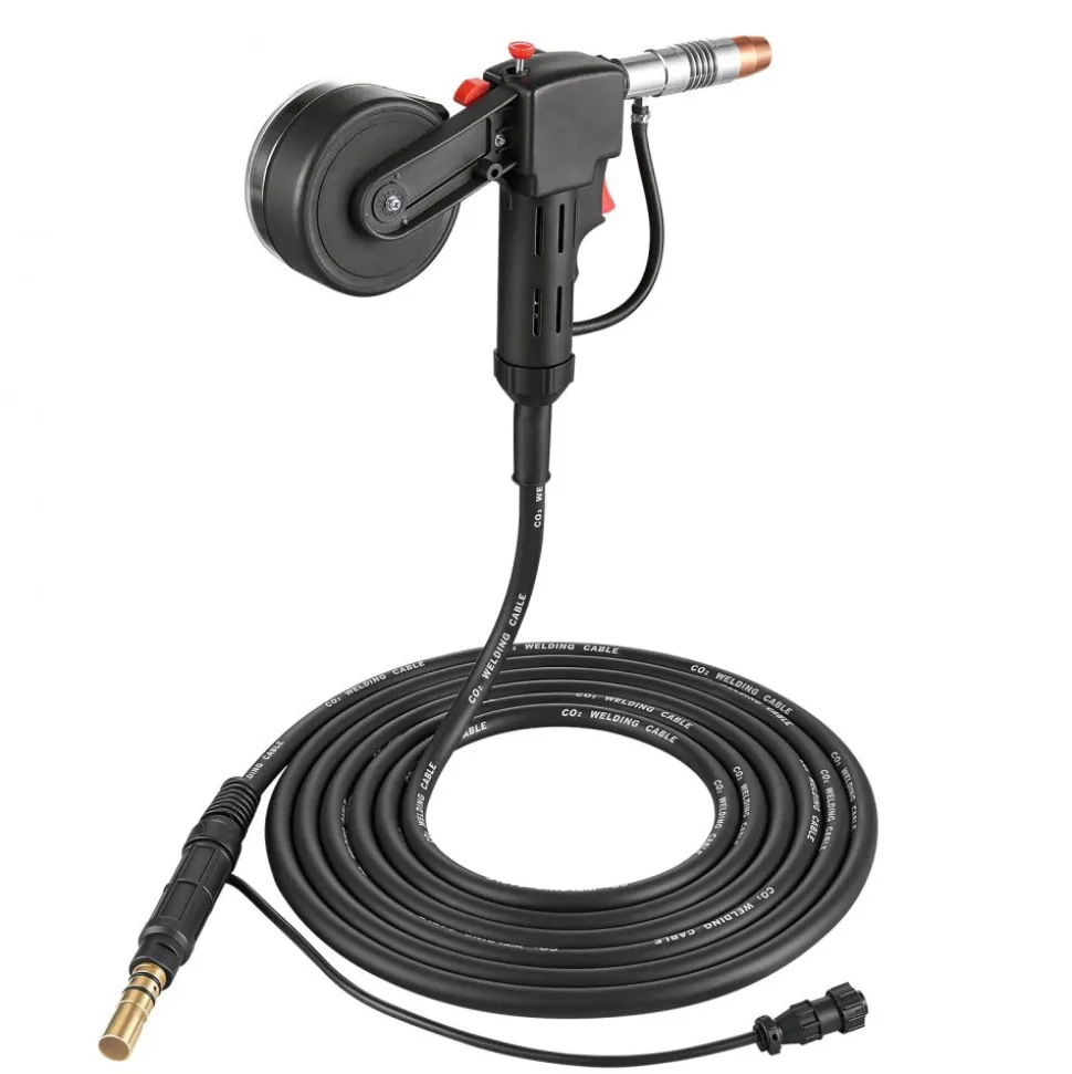 VEVOR 150Amp Spool Gun with 20FT Cable, Replacement for Miller Spoolmate 150 - with 11PCS Mig Welding Contact Tips, ER4043 0.035" Aluminum Mig Welding Wire & Toolbox