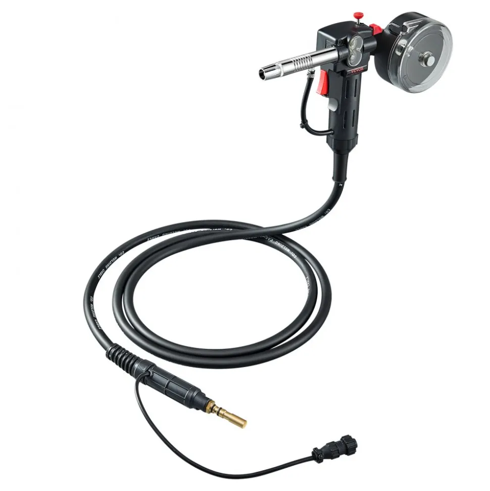 VEVOR 100Amp Spool Gun with 10FT Cable, Compatible with Hobart Handler 210 MVP Mig Welders, Suitable for 0.023", 0.030" and 0.035" Flux Core/Solid/Aluminum Welding Wires