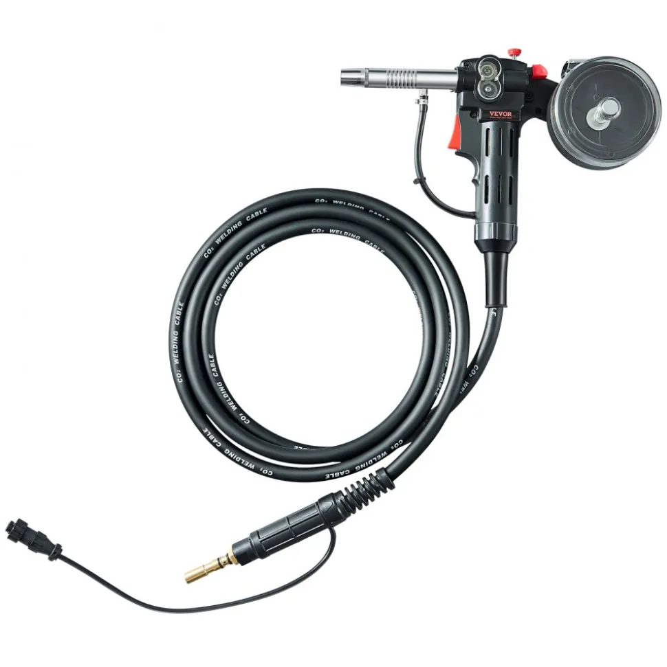VEVOR 100Amp Spool Gun with 10FT Cable, Compatible with Hobart Handler 210 MVP Mig Welders, Suitable for 0.023", 0.030" and 0.035" Flux Core/Solid/Aluminum Welding Wires
