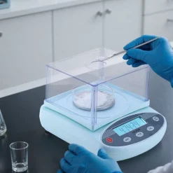 VEVOR Analytical Balance, 200 g x 0.001 g, High Precision Accuracy Lab Scale, 13 Units Electronic Digital Analytical Balance with Glass Draft Shield and Weighing Pan, for Laboratory Jewelry Pharmacy