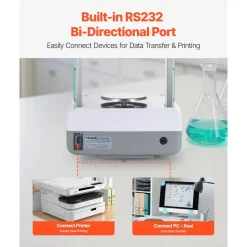 VEVOR Analytical Balance, 120 g x 0.001 g High Precision Accuracy Lab Scale, g/oz/ct/mg 4 Units Electronic Digital Analytical Balance with Glass Draft Shield, for Laboratory Jewelry Pharmacy