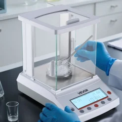 VEVOR Analytical Balance, 120 g x 0.001 g High Precision Accuracy Lab Scale, g/oz/ct/mg 4 Units Electronic Digital Analytical Balance with Glass Draft Shield, for Laboratory Jewelry Pharmacy