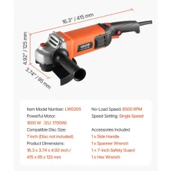 VEVOR Angle Grinder, 7