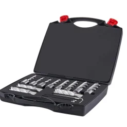 VEVOR Annular Cutter Set, 13 pcs Weldon Shank Mag Drill Bits, 7/16" to 1-1/16" Cutting Diameter, 2" Cutting Depth, M2AL HSS, with 2 Pilot Pins, Hex Wrench and Portable Case, for Using with Magnetic Dr