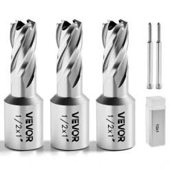 VEVOR Annular Cutter Set, 5 pcs Weldon Shank Mag Drill Bits Kit, 1