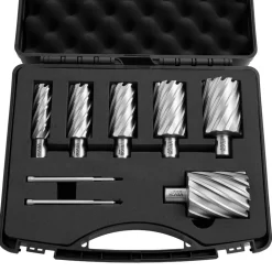 VEVOR Annular Cutter Set, 5 pcs Weldon Shank Mag Drill Bits Kit, 1