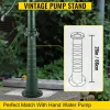 VEVOR Antique Hand Water Pump Stand Pitcher Pump Stand Cast Iron Well Pump Stand with Pre-set 0.5" Holes for Easy Installation Old Fashion Pitcher Hand Pump Stand for Home Yard Pond Garden Outdoors G