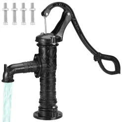 VEVOR Antique Well Hand Pitcher Pump, 22ft Maximum Lift, Cast Iron Manual Hand Water Pump with Ergonomic Handle NPT1-1/4