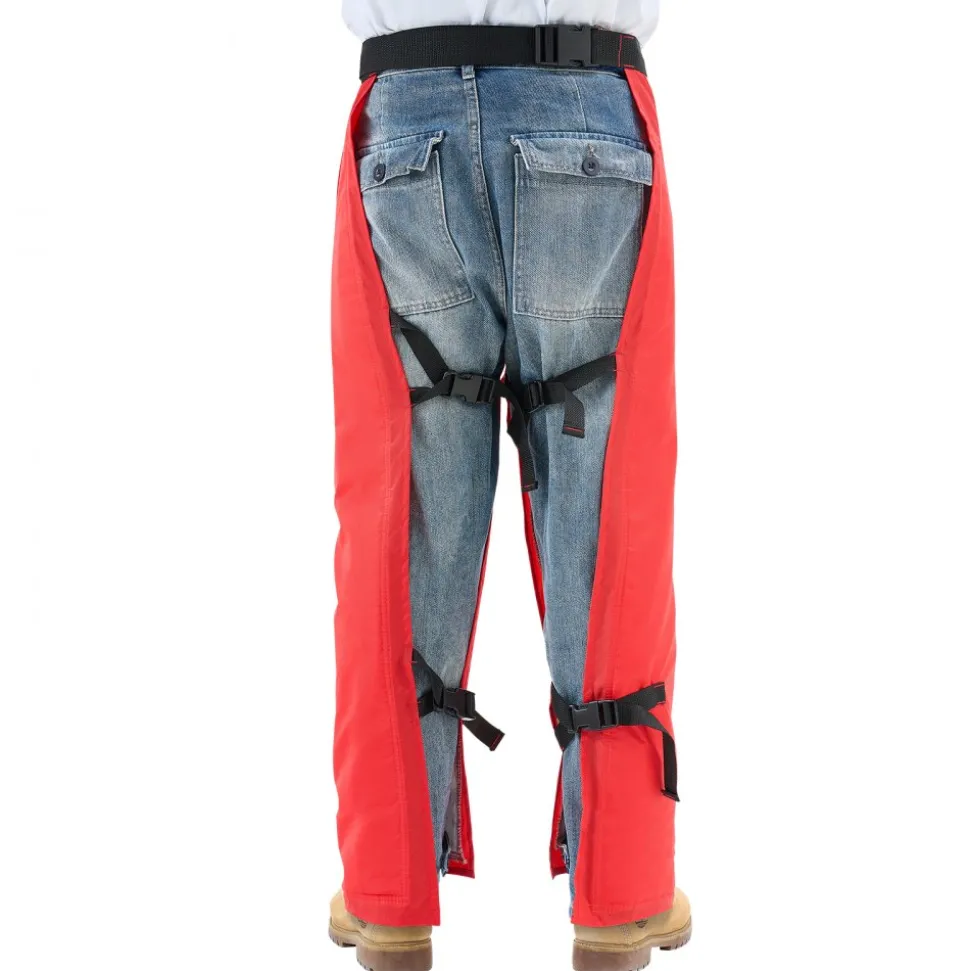 VEVOR Apron Style Chainsaw Chaps, Class C, 8 Layers Chainsaw Pants with Adjustable Belt & Gear Pocket, Chain Saw Chaps for Men/Women, Chainsaw Safety Equipment for Loggers Forest Workers, Large