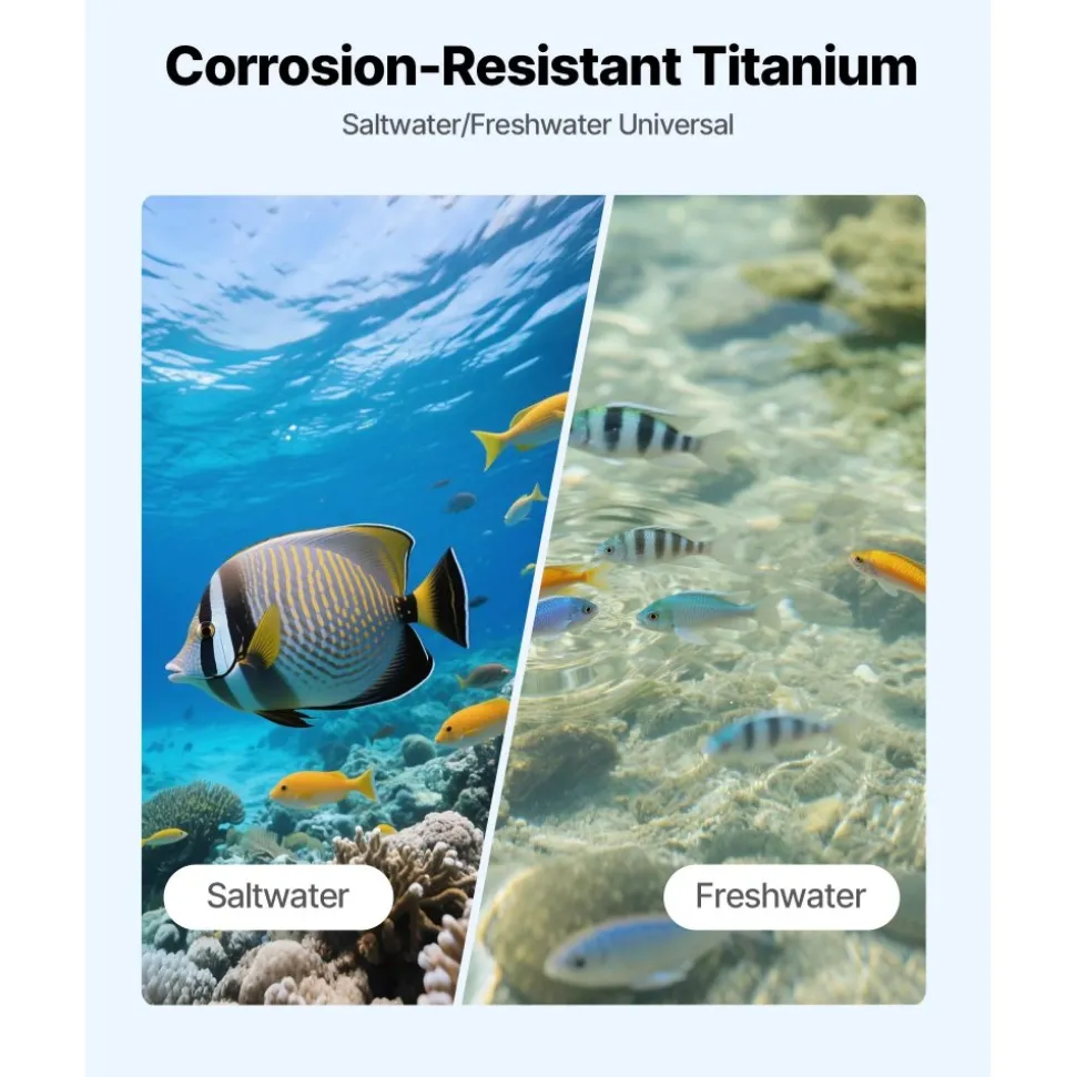 VEVOR Aquarium Chiller 150 Gallon, 1/2 HP Water Chiller for Hydroponics, Fast Cooling for Fish Tank,Axolotl,Coral Reef,Quiet Refrigeration Compressor, Titanium Evaporator,Complete Fittings