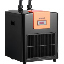VEVOR Aquarium Chiller 110 Gallon, 1/3 HP Water Chiller for Hydroponics, Fast Cooling for Fish Tank,Axolotl,Coral Reef,Quiet Refrigeration Compressor, Titanium Evaporator,Complete Fittings