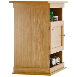 VEVOR Aquarium Stand, 20 Gallon Fish Tank Stand, 25.2 x 15.7 x 28.3 in MDF Turtle Tank Stand, 167.6 lbs Load Capacity, Reptile Tank Stand with Storage, Cabinet and Hardware Kit, Basswood Color