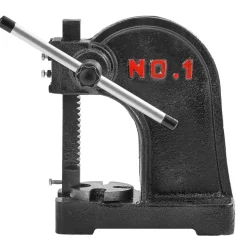 VEVOR Arbor Press, 1 Ton Manual Arbor Press, 5.9" Maximum Height, Cast Iron Heavy-duty Manual Desktop Arbor Press, Precision Hand Press for Stamping, Bending, Stretching, Forming