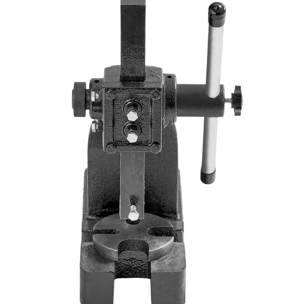 VEVOR Arbor Press, 1 Ton Manual Arbor Press, 5.9" Maximum Height, Cast Iron Heavy-duty Manual Desktop Arbor Press, Precision Hand Press for Stamping, Bending, Stretching, Forming