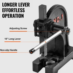 VEVOR Arbor Press, 1 Ton Manual Arbor Press, 5.9