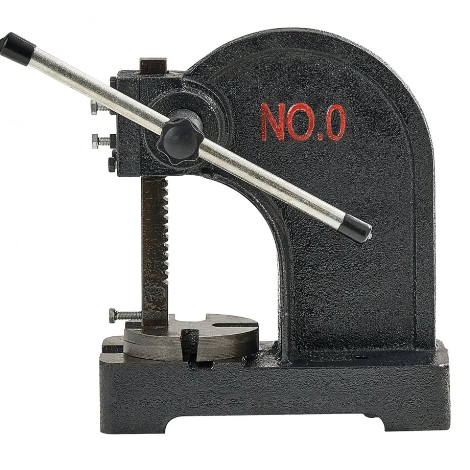 VEVOR Arbor Press, 0.5 Ton Manual Arbor Press, 4.6" Maximum Height, Cast Iron Heavy-duty Manual Desktop Arbor Press, Precision Hand Press for Stamping, Bending, Stretching, Forming