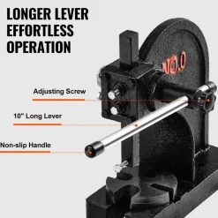 VEVOR Arbor Press, 0.5 Ton Manual Arbor Press, 4.6