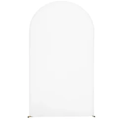 VEVOR Arch Backdrop Stand, 7.2 x 4 ft, Stable Structure, Easy Assembly, 1 Piece Gold Metal Arch Backdrop Stand with Cover for Wedding, Birthday Party, Holiday Celebration, and Ceremony Decoration