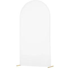 VEVOR Arch Backdrop Stand, 7.2 x 4 ft, Stable Structure, Easy Assembly, 1 Piece Gold Metal Arch Backdrop Stand with Cover for Wedding, Birthday Party, Holiday Celebration, and Ceremony Decoration