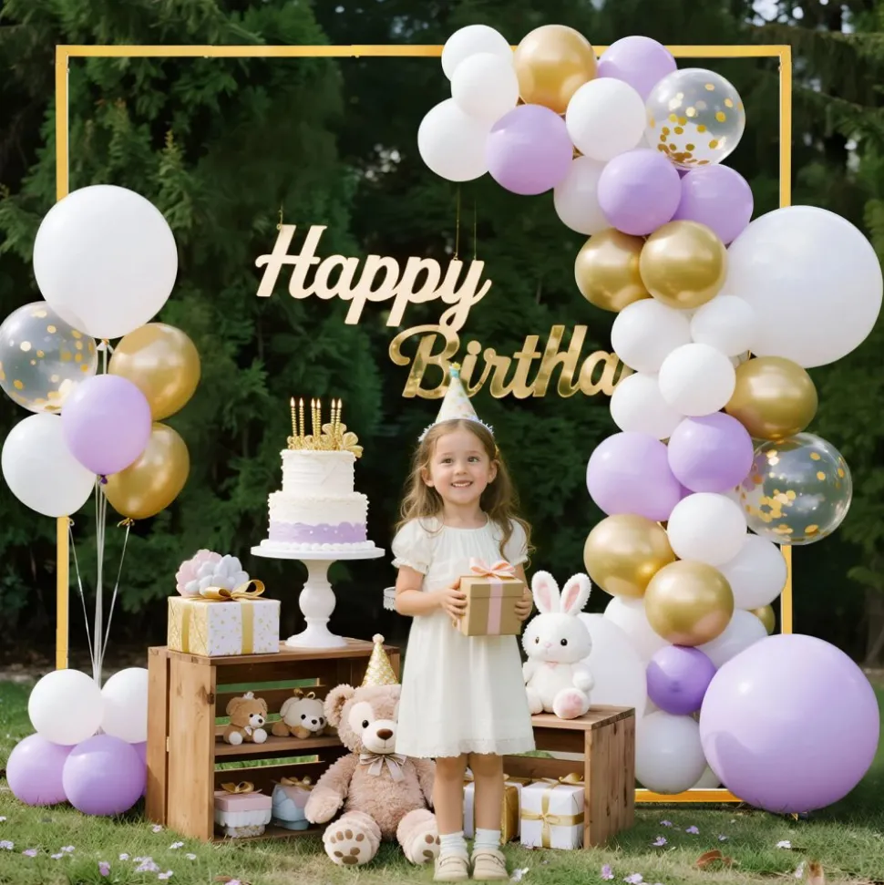 VEVOR Arch Backdrop Stand, 6.6 x 6.6 ft, Stable Structure, Easy Assembly, Square Gold Metal Arch Backdrop Stand for Wedding, Birthday Party, Graduation, Holiday Celebration, and Ceremony Decoration