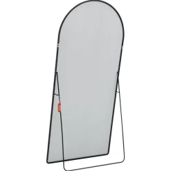 VEVOR Arched Full Length Mirror, 71'' x 32'', Large Free Standing Leaning Hanging Wall Mounted Floor Mirror with Stand Aluminum Alloy Frame, Full Body Dressing Mirror for Living Room Bedroom, Black