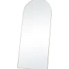 VEVOR Arched Full Length Mirror, 71'' x 30'', Large Free Standing Leaning Hanging Wall Mounted Floor Mirror with Stand Aluminum Alloy Frame, Full Body Dressing Mirror for Living Room Bedroom, Black