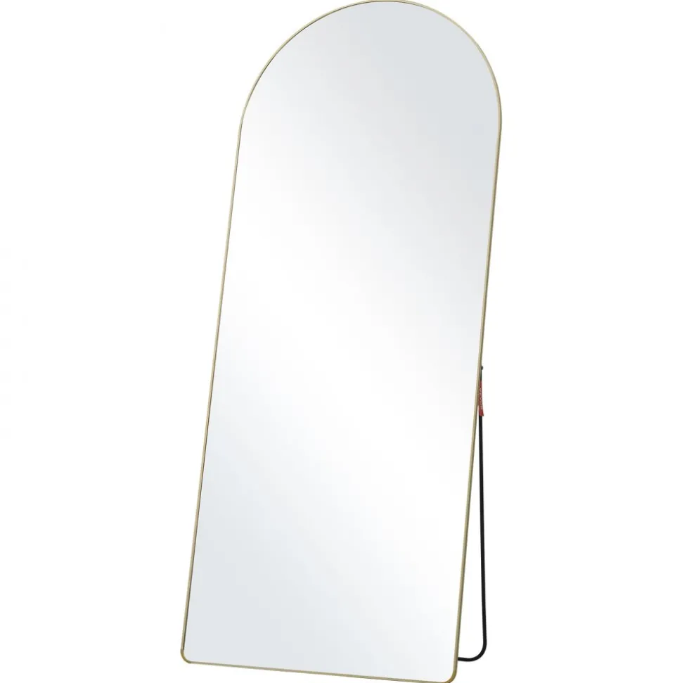 VEVOR Arched Full Length Mirror, 71'' x 30'', Large Free Standing Leaning Hanging Wall Mounted Floor Mirror with Stand Aluminum Alloy Frame, Full Body Dressing Mirror for Living Room Bedroom, Black