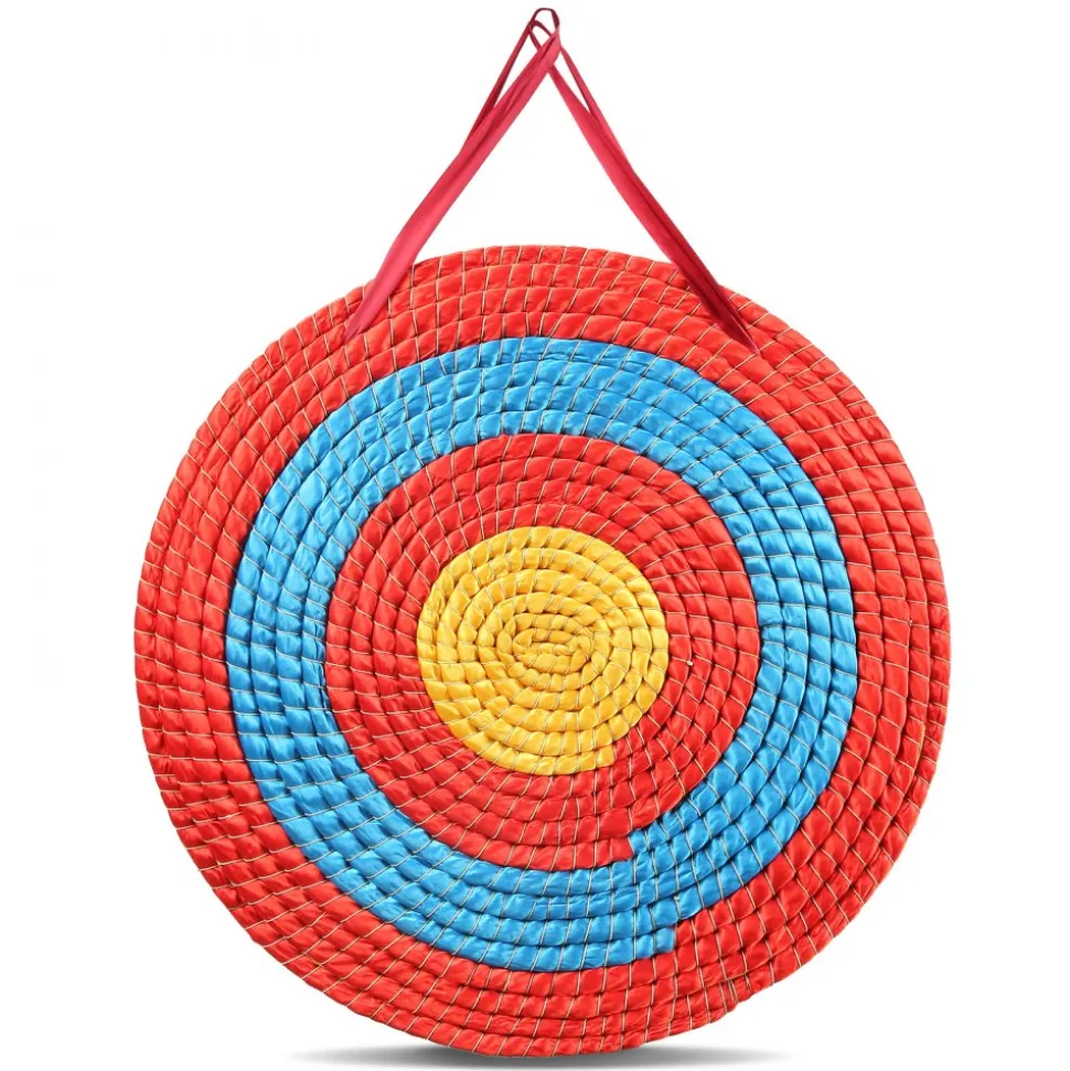 VEVOR Archery Target, 5 Layers 20" Arrow Target, Traditional Solid Straw Round Archery Target Shooting Bow, Hand-Made Arrows Target, Coloured Rope Target for Backyard Outdoor Hunting Shooting Practice