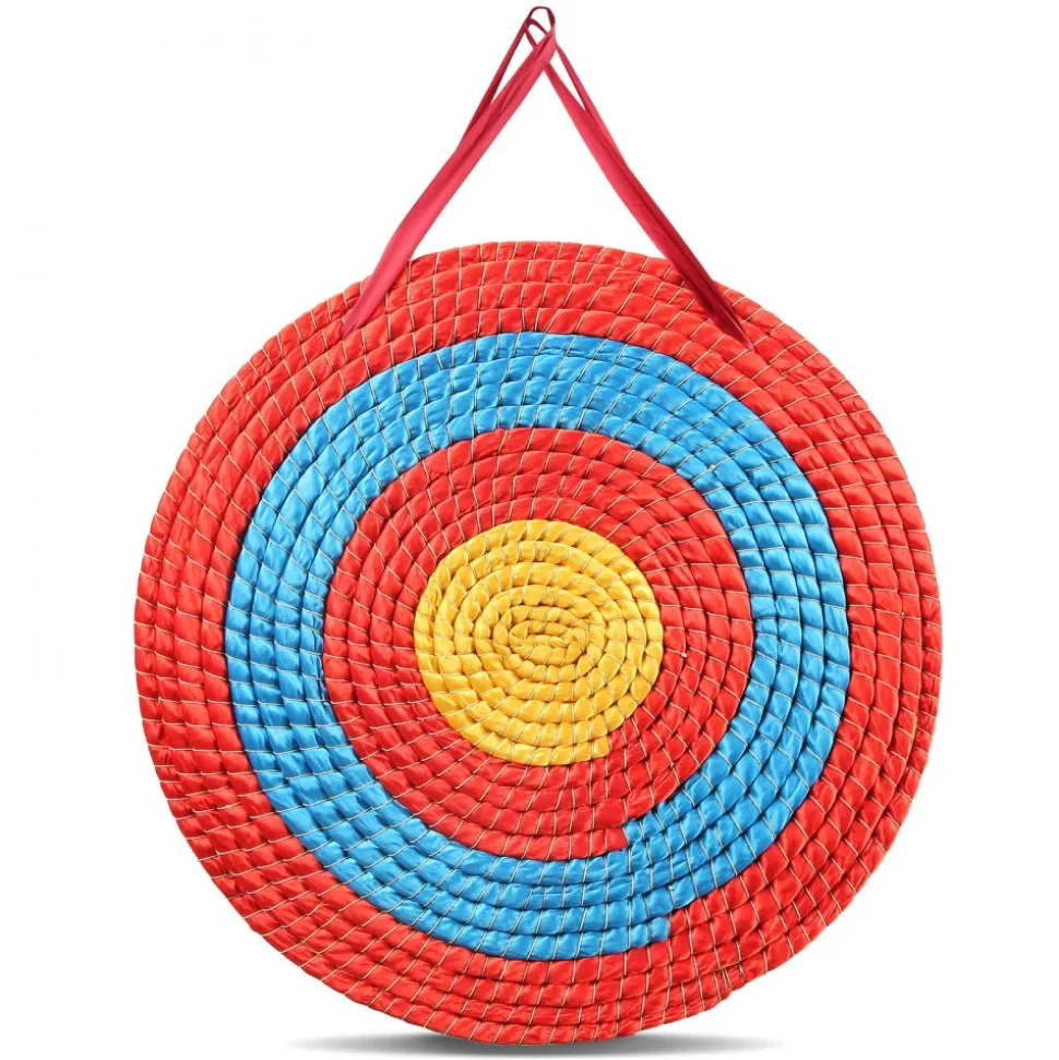 VEVOR Archery Target, 3 Layers 20" Arrow Target, Traditional Solid Straw Round Archery Target Shooting Bow, Hand-Made Arrows Target, Coloured Rope Target for Backyard Outdoor Hunting Shooting Practice
