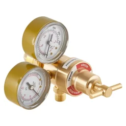VEVOR Argon Regulator Gauge, Argon CO2 Regulator Welding Gas Gauges for TIG/MIG Welding - with 8.2FT Rubber Hoses, 0-60 SCFH, 0-4000 PSI Inlet Pressure, CGA580 Inlet Connection