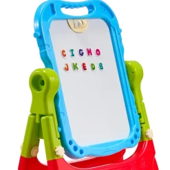 VEVOR Art Easel for Kids, 2-in-1 Double-Sided Kid's Art Easel with Magnetic Whiteboard & Chalkboard, Adjustable Standing Rotatable Removable Drawing Board with Painting Accessories for Boys and Girls