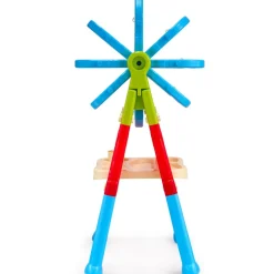 VEVOR Art Easel for Kids, 2-in-1 Double-Sided Kid's Art Easel with Magnetic Whiteboard & Chalkboard, Adjustable Standing Rotatable Removable Drawing Board with Painting Accessories for Boys and Girls