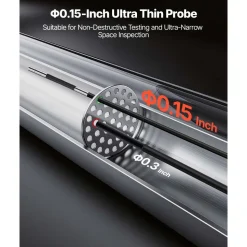 VEVOR Articulating Borescope with 3.9mm Ultra Slim Lens, 4-Way 360° Articulated Endoscope with Light, 4.5
