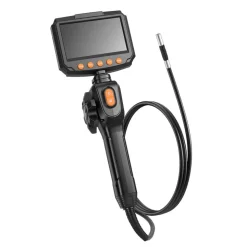 VEVOR Articulating Endoscope with Light, Two-Way Articulated Borescope Camera, 4.3