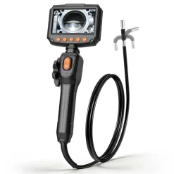 VEVOR Articulating Endoscope with Light, Two-Way Articulated Borescope Camera, 4.3