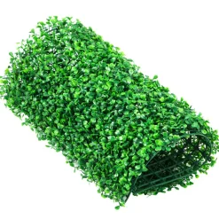 VEVOR Artificial Boxwood Panel UV 48pcs Boxwood Hedge Wall Panels Artificial Grass Backdrop Wall 10X10