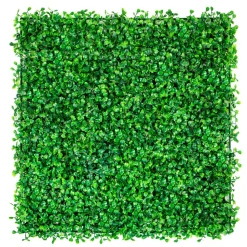 VEVOR Artificial Boxwood Panel UV 48pcs Boxwood Hedge Wall Panels Artificial Grass Backdrop Wall 10X10