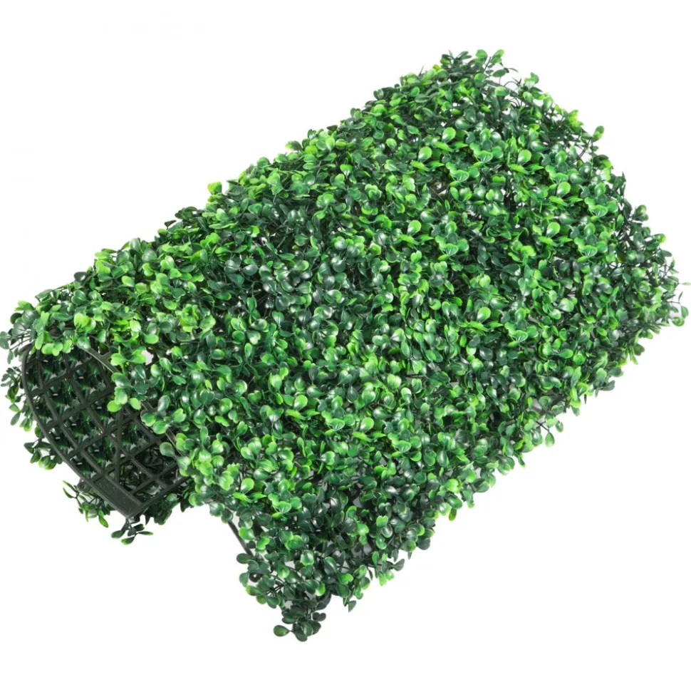 VEVOR Artificial Boxwood Panel UV 24pcs Boxwood Hedge Wall Panels Artificial Grass Backdrop Wall 20" X 20" 4 cm Green Grass Wall Fake Hedge for Decor Privacy Fence Indoor Outdoor Garden Backyard