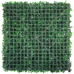 VEVOR Artificial Boxwood Panel UV 24pcs Boxwood Hedge Wall Panels Artificial Grass Backdrop Wall 20