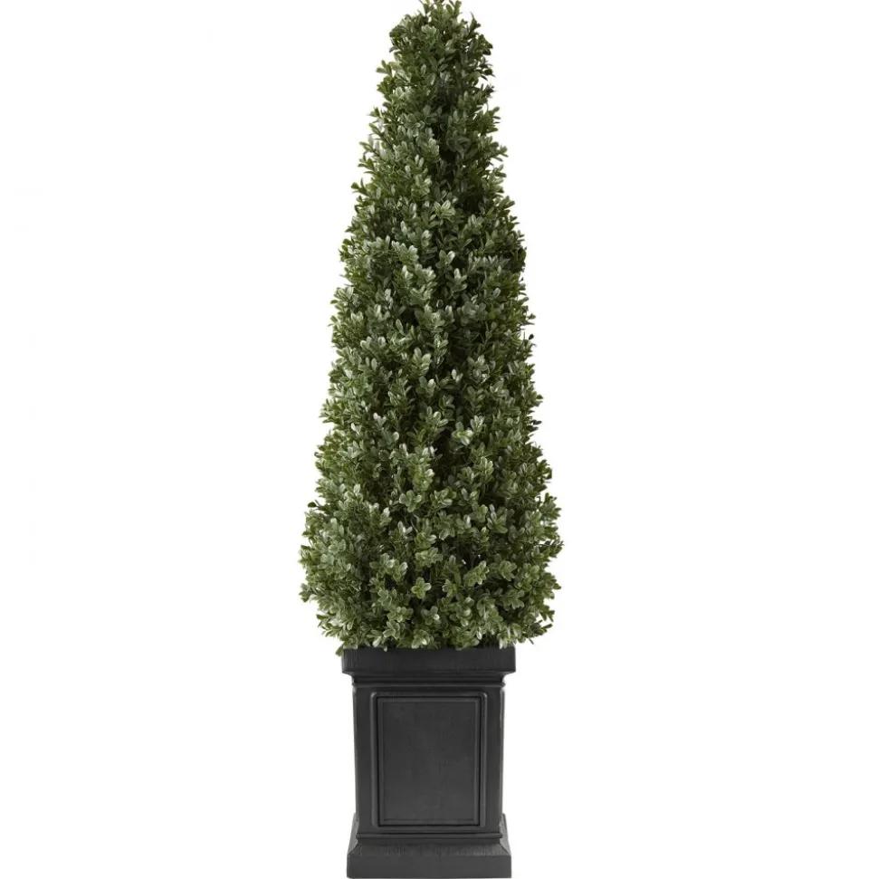 VEVOR Artificial Boxwood Topiary 3.3 Ft Set of 2 with Sturdy Pot Greenery, Premium PE Fake Trees, Year-Round Indoor & Outdoor Faux Green Plant for Front Door, Entryway, Porch, Balcony, Patio, Garden