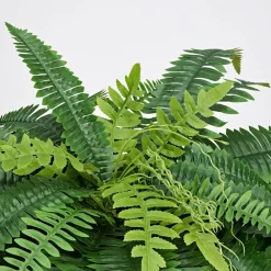 VEVOR Artificial Ferns, 45 Inch Fake Boston Fern Bush Plant with 63 Fronds, Faux Greenery for Indoor/Outdoor Decor, Silk & LDPE, Suitable for Home Porch Garden Office Living Room Planter, Set of 2