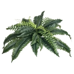 VEVOR Artificial Ferns 2 Pcs, Natural Spread Diameter 31-34 Inch, Large Hanging Artificial Boston Ferns, Fake Plant Wall Decor with 30 Branches, Faux Fern for Home and Office (Flowerpot Unincluded)