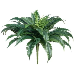 VEVOR Artificial Ferns 2 Pcs, Natural Spread Diameter 43-47 Inch, Large Hanging Artificial Boston Ferns, Fake Plant Wall Decor with 50 Branches, Faux Fern for Home and Office (Flowerpot Unincluded)