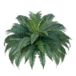 VEVOR Artificial Ferns 2 Pcs, Natural Spread Diameter 43-47 Inch, Large Hanging Artificial Boston Ferns, Fake Plant Wall Decor with 50 Branches, Faux Fern for Home and Office (Flowerpot Unincluded)